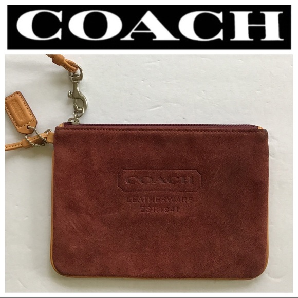 Coach Handbags - COACH SUEDE WRISTLET